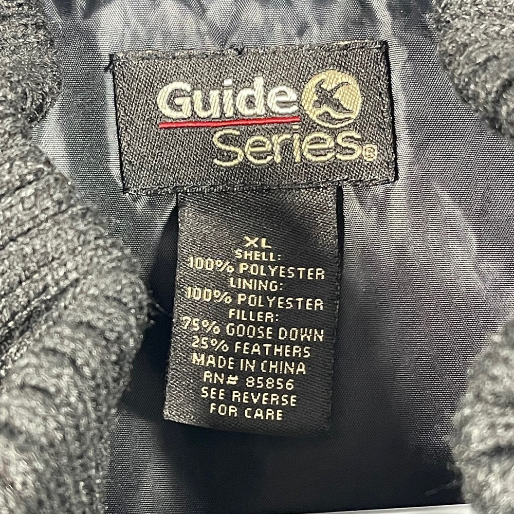 Guide Series Puffer Vest Women's XL Black Quilted Zip Up Sleeveless Down Blend - Picture 2 of 8